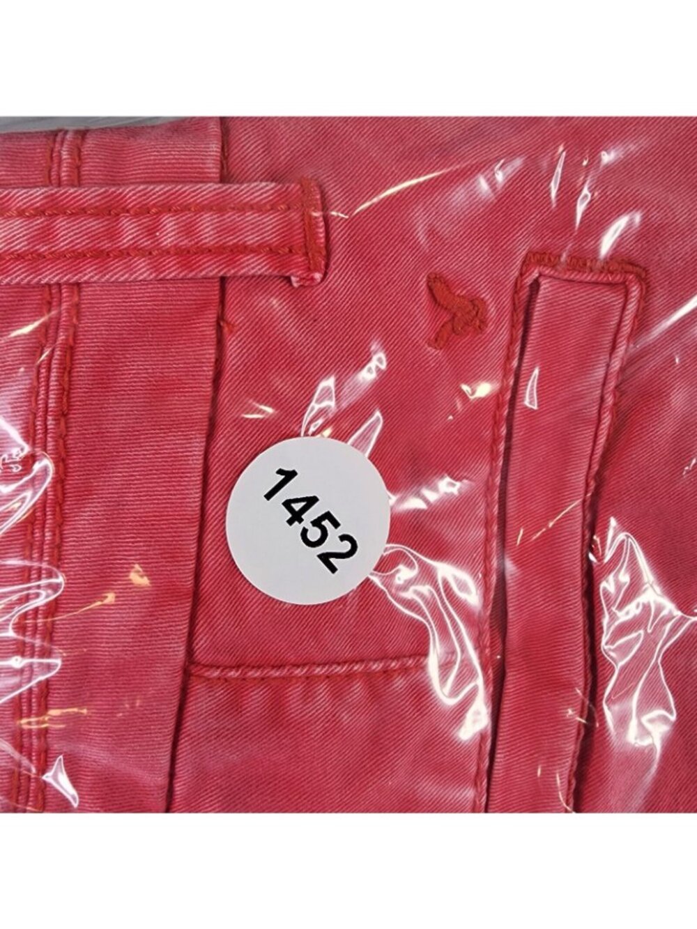 Womens American Eagle Pink Midi Chino Shorts Cotton Blend Stretch Size 00 - Picture 7 of 7